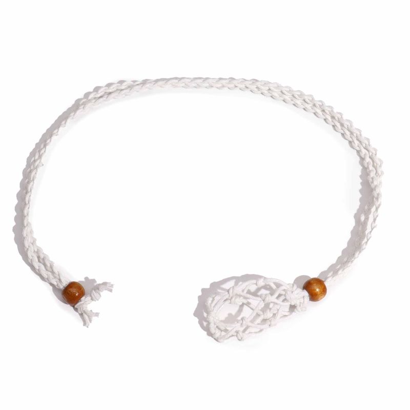 Cordon de Collier Pour Pierres Précieuses et Cristal 45cm/18inch - Blanc