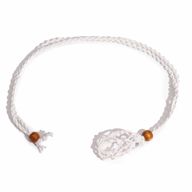 Cordon de Collier Pour Pierres Précieuses et Cristal 45cm/18inch - Blanc