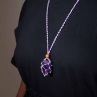 Cordon de Collier Pour Pierres Précieuses et Cristal 45cm/18inch - Violet