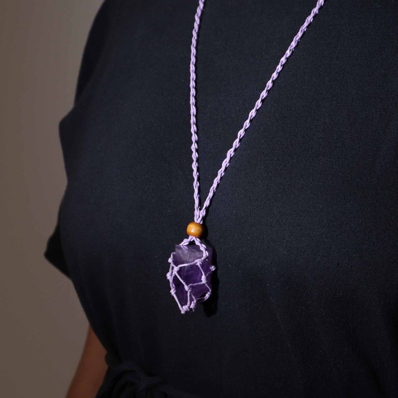 Cordon de Collier Pour Pierres Précieuses et Cristal 45cm/18inch - Violet