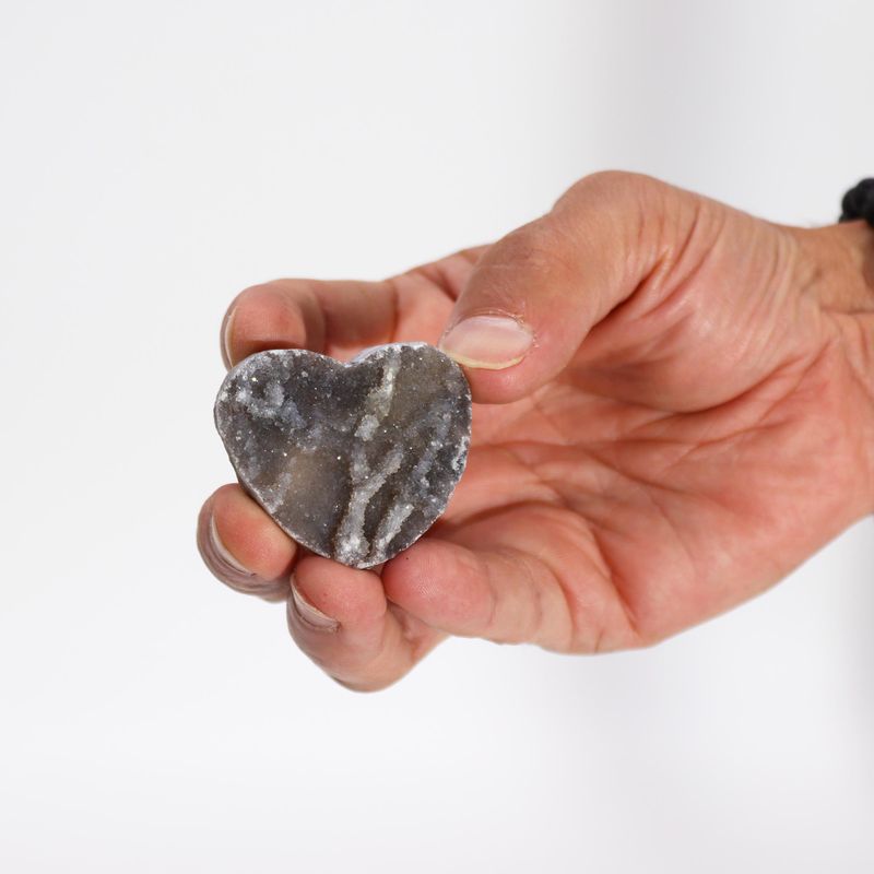 Petits Cœurs en Calcite (environ 4-5cm)