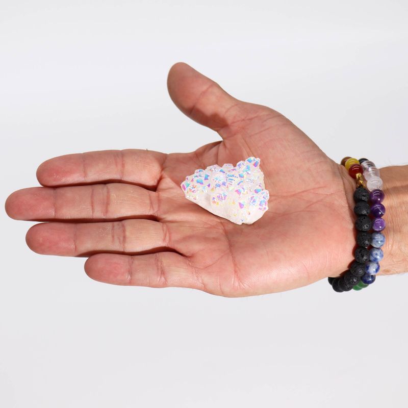 Aura Angel Quartz  - Petit Quartz Naturel Renforcé - (approx 40-65gm 3.5-5cm)
