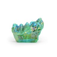 Quartz Flamme Verte Aura - Quartz Naturel Amélioré Moyen - (environ 100-150 g 7-10 cm)