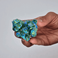 Quartz Flamme Verte Aura - Quartz Naturel Amélioré Moyen - (environ 100-150 g 7-10 cm)
