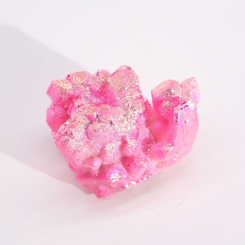 Aura Rose Halo Quartz - Quartz Naturel Amélioré Moyen - (environ 100-150 g 7-10 cm)