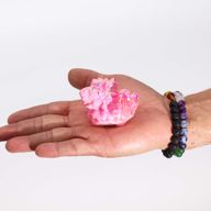 Aura Rose Halo Quartz - Quartz Naturel Amélioré Moyen - (environ 100-150 g 7-10 cm)