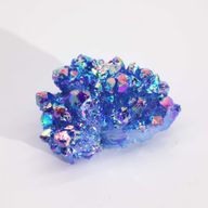 Aura Aqua Halo Quartz - Quartz Naturel Amélioré Moyen - (environ 100-150 g 7-10 cm)