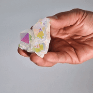 Aura Angel Quartz - Quartz Naturel Amélioré Moyen -  (environ 100-150 g 7-10 cm)