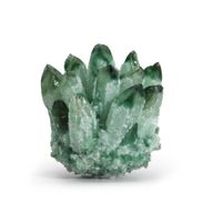 Quartz Fantôme Vert - Amas de Quartz Naturel Fabriqué – (environ 250-300 g 8 cm)