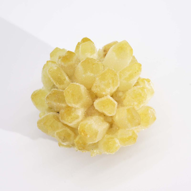 Quartz Fantôme Jaune -Amas de Quartz Naturel Fabriqué – (environ 250-300 g 8 cm)