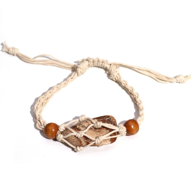 Bracelet en Cristal et Pierres Précieuses 20-28cm/7.8-11inch - Naturel