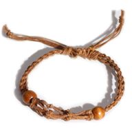 Bracelet en Cristal et Pierres Précieuses 20-28cm/7.8-11inch - Marron
