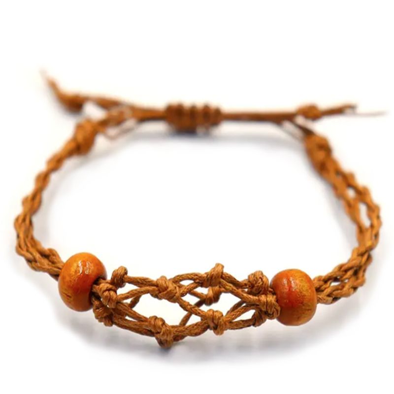 Bracelet en Cristal et Pierres Précieuses 20-28cm/7.8-11inch - Marron