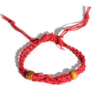 Bracelet en Cristal et Pierres Précieuses 20-28cm/7.8-11inch - Rouge