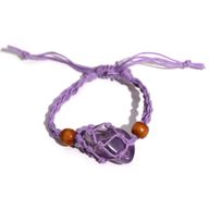 Bracelet en Cristal et Pierres Précieuses 20-28cm/7.8-11inch - Violet