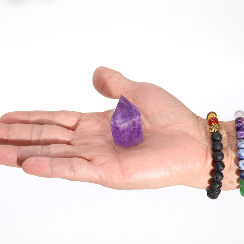 Petites Pointes d'Améthyste de Couleur Riche (environ 4-5,5 cm)