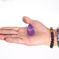 Petites Pointes d'Améthyste de Couleur Riche (environ 4-5,5 cm)