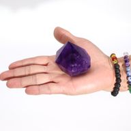 Pointes d'Améthyste de Couleur Moyenne et Riche (environ 5,5-6,5 cm)