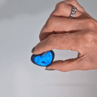 Pierres Cœur de Labradorite de Madagascar (environ 17-31g 30-40mm)