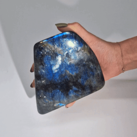Pierres de Déclaration en Labradorite de Madagascar (environ 700-1000g 100-170mm)