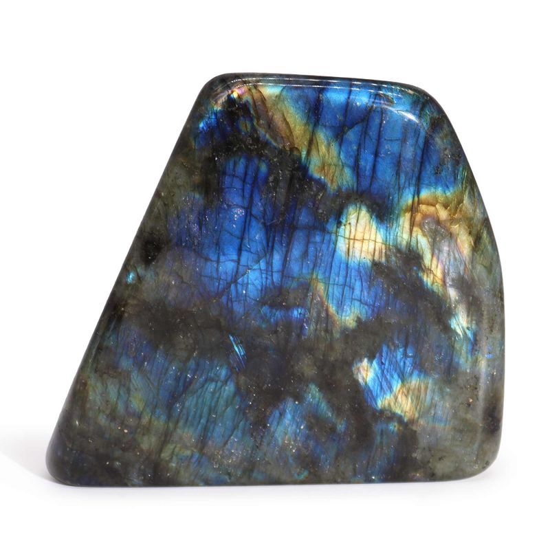 Pierres de Déclaration en Labradorite de Madagascar (environ 700-1000g 100-170mm)