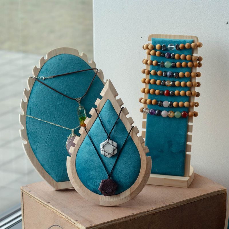 Présentoir pour Petits Colliers en Forme de Goutte 19x13cm