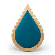 Grand Présentoir à Collier en Forme de Goutte 26x18cm