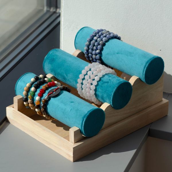 Présentoir pour Bracelets à Trois Barres 24x18x13cm