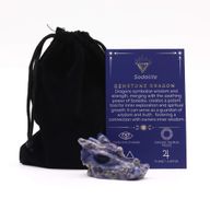 Petite Tête de Dragon Pierre Précieuse - Sodalite 45x30x28mm