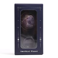 Planète Ametyste sur Support en Pierre Goldstone - 40mm (support 30x15mm)