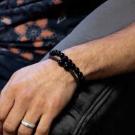 Bracelets Double Puissance avec Pierres Précieuses - Agate Noire