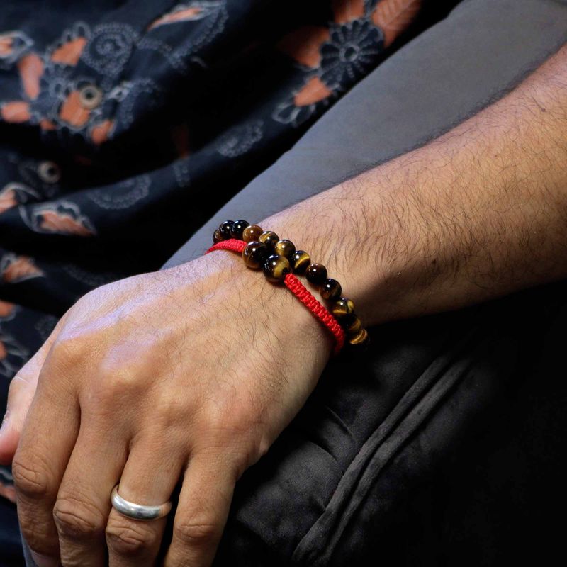 Bracelets Double Puissance avec Pierres Précieuses - Oeil de Tigre