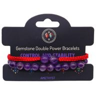Bracelets Double Puissance avec Pierres Précieuses - Améthyste