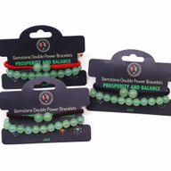 Bracelets Double Puissance avec Pierres Précieuses - Jade