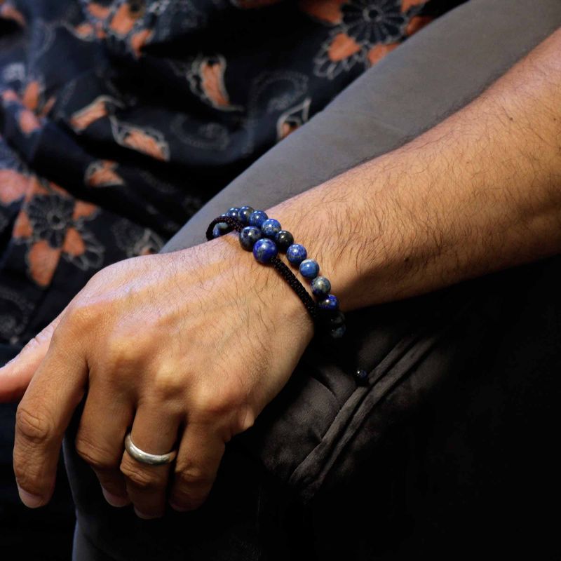Bracelets Double Puissance avec Pierres Précieuses - Lapis Lazuli