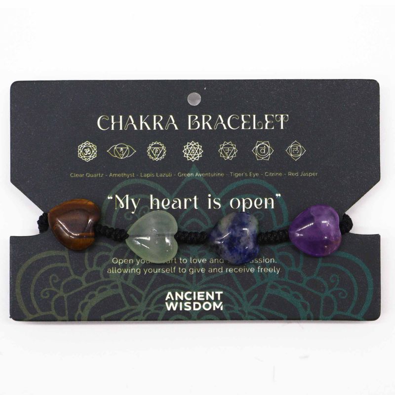 Bracelets Chakra Corde - Cœurs