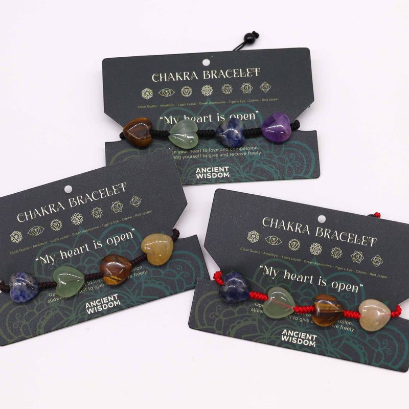Bracelets Chakra Corde - Cœurs