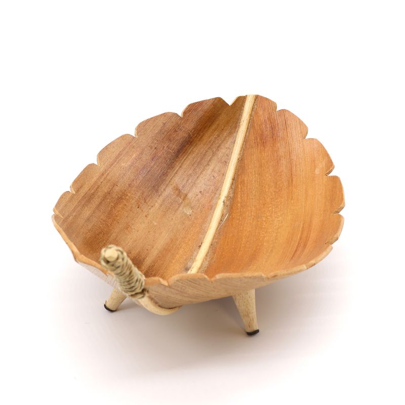 Support à Thé en Feuille de Noix de Coco - Naturel