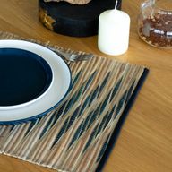 Set de Table en Jacinthe d'eau - Vagues Bleues