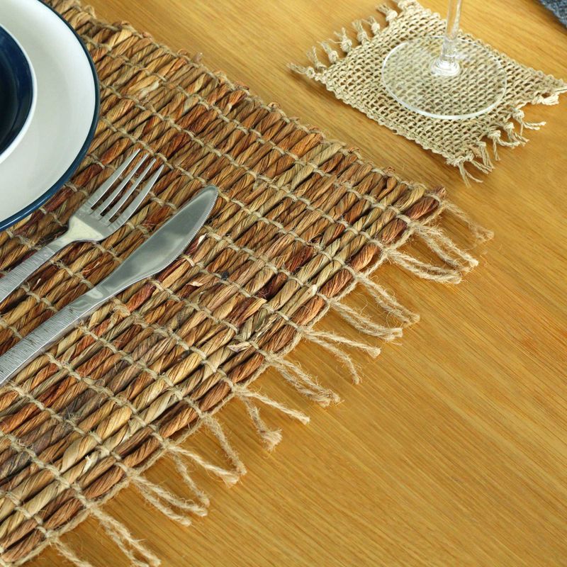 Set de Table Naturel Jacinthe d'Eau - Robusta et Frange