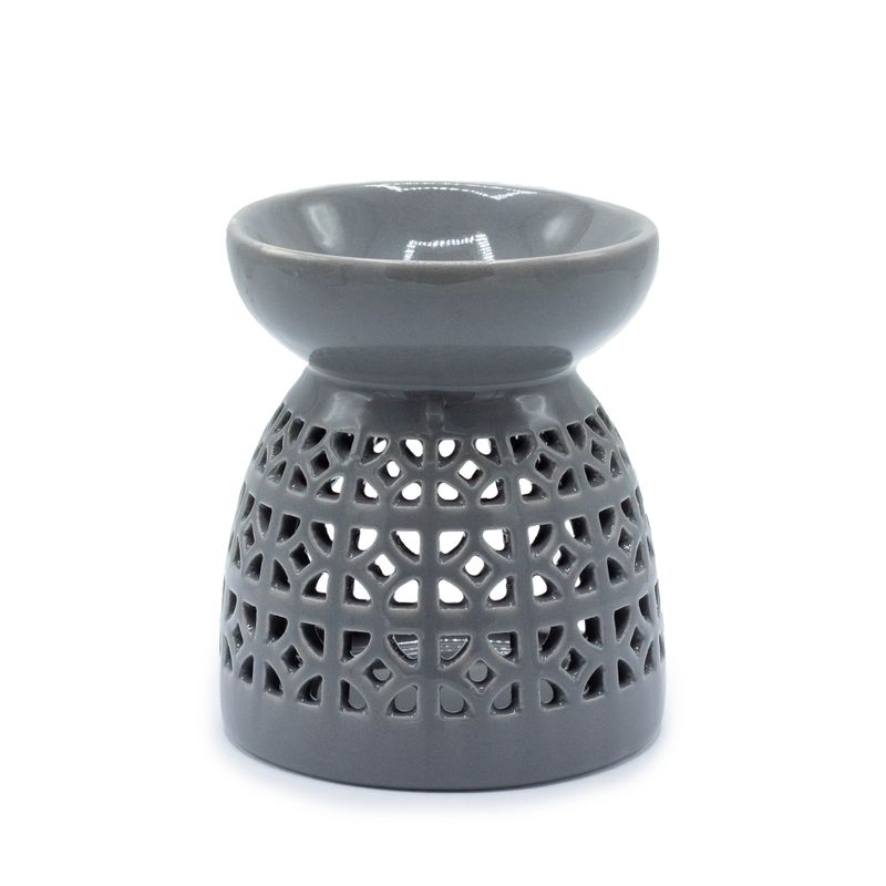 Brûleur à Huile Classique - Découpe Marocaine - Gris
