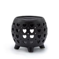 Brûleur à Huile Multi Coeurs - Noir mat