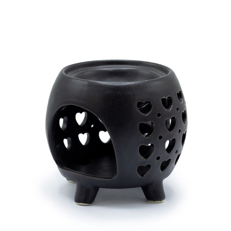 Brûleur à Huile Multi Coeurs - Noir mat