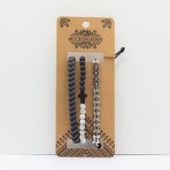 Ensembles de Bracelets Premium pour Hommes - Noirs Citadins (asst)