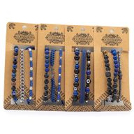 Ensembles de Bracelets Premium pour Hommes - Med Set Bleu (asst)