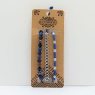 Ensembles de Bracelets Premium pour Hommes - Med Set Bleu (asst)