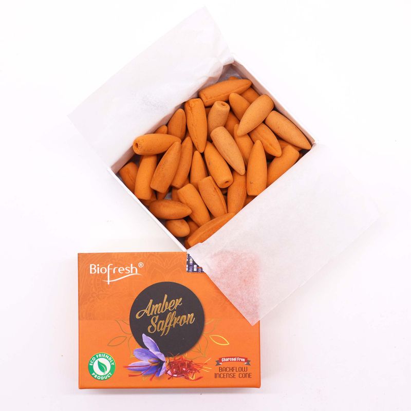 Cônes d'Encens à Reflux Biofresh (40 cônes) - Ambre Safran