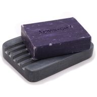 Porte-Savon en Pierre Ollaire Grise 12x8,5 cm - Côtes Prononcées