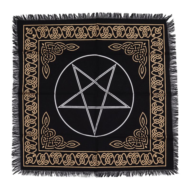 Nappe d'Autel Ésotérique à Franges - Pentagone