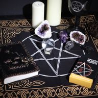 Nappe d'Autel Ésotérique à Franges - Pentagone